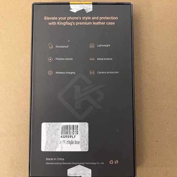 Kingflag Case for Phone 17 Pro Max with 360° Rotatable Metal Ring Stand Black💎 - Picture 10 of 10